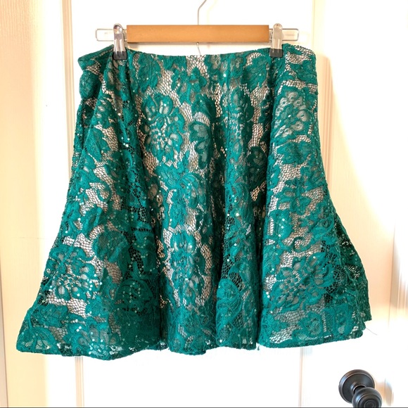 MY MICHELLE Sequin Layered Circle Skirt—SZ. 13 - Picture 8 of 16